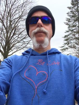 Always Be Designs - Be Love - Lightweight Hoodie - Happy customer enjoying #Canadian #Winter in his new hoodie :)